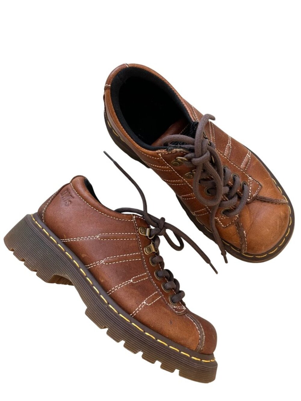 Dr. Martens  Women's Sz 7 Brown Leather Lace-Up Shoes